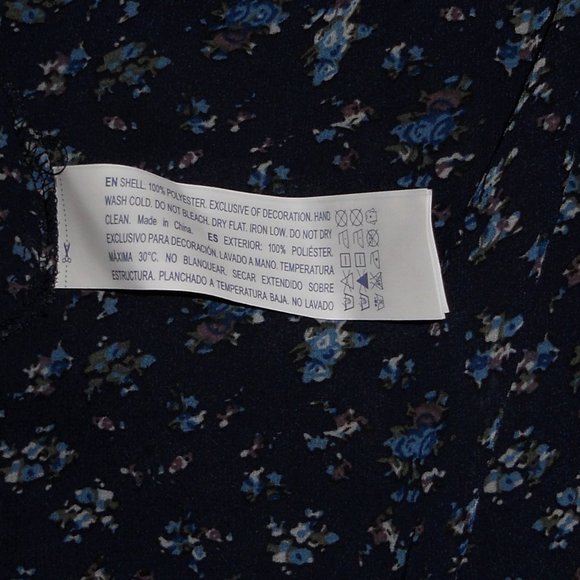 Blue Floral Kimono Coverup - Picture 10 of 10